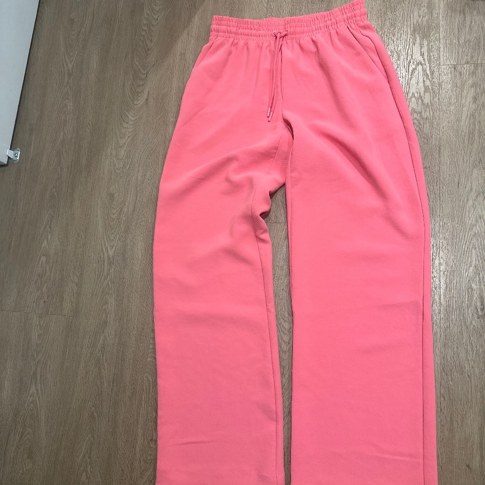 Pink Crepe Wilfred Pants